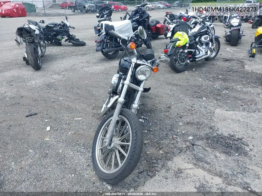 2006 Harley-Davidson Xl883 L VIN: 1HD4CMM186K422273 Lot: 45475911