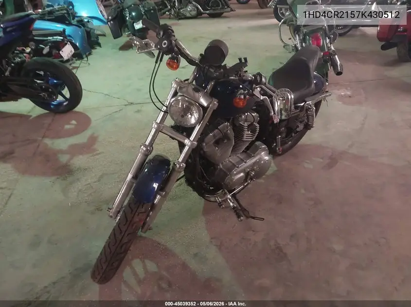 2007 Harley-Davidson Xl883 L VIN: 1HD4CR2157K430512 Lot: 45039352