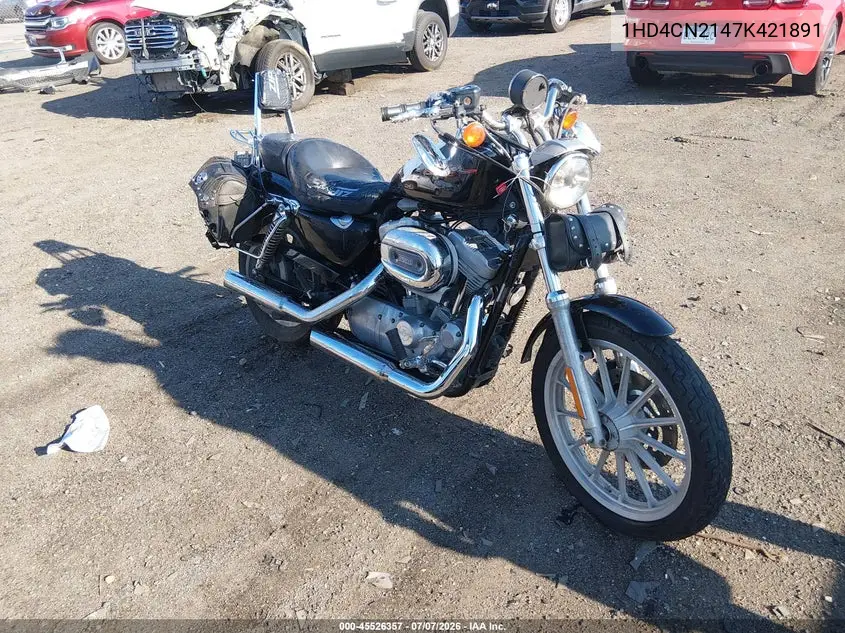2007 Harley-Davidson Xl883 VIN: 1HD4CN2147K421891 Lot: 45526357
