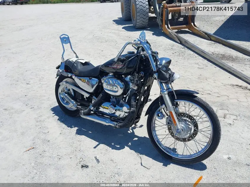 2008 Harley-Davidson Xl883 C VIN: 1HD4CP2178K415743 Lot: 45288843