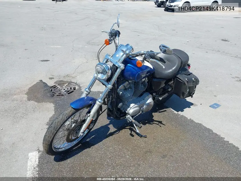 2009 Harley-Davidson Xl883 C VIN: 1HD4CP2149K418794 Lot: 45235394