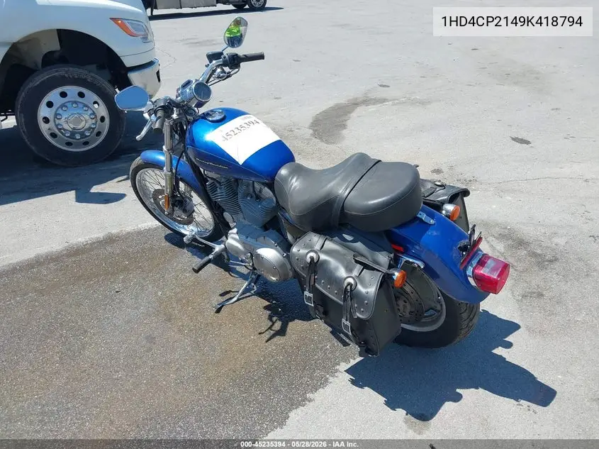 2009 Harley-Davidson Xl883 C VIN: 1HD4CP2149K418794 Lot: 45235394