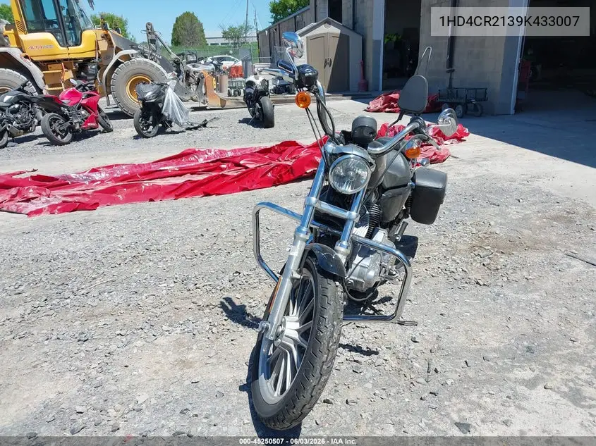 2009 Harley-Davidson Xl883 L VIN: 1HD4CR2139K433007 Lot: 45250507