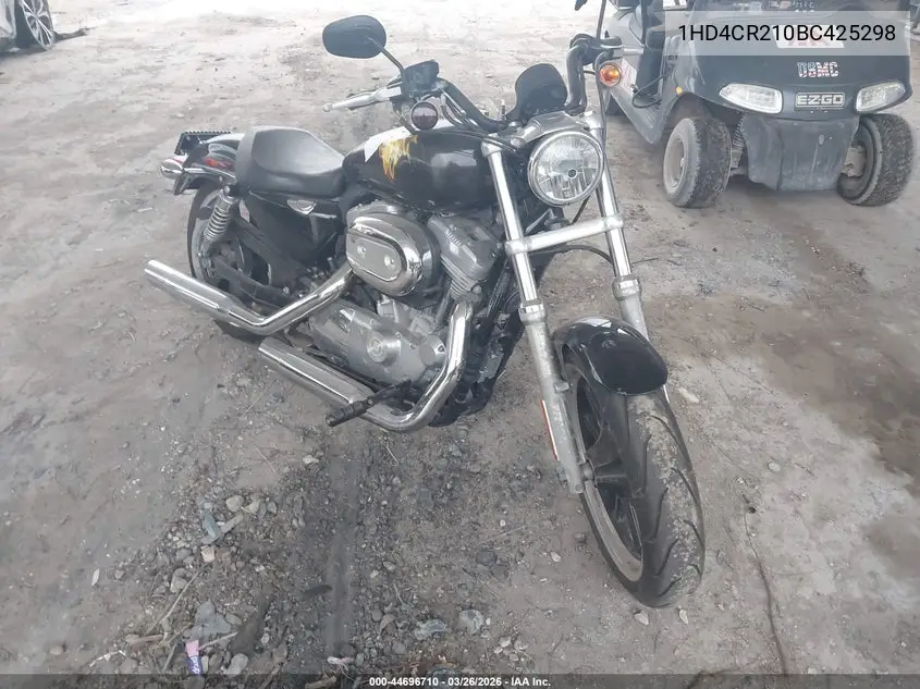 2011 Harley-Davidson Xl883 L VIN: 1HD4CR210BC425298 Lot: 44696710