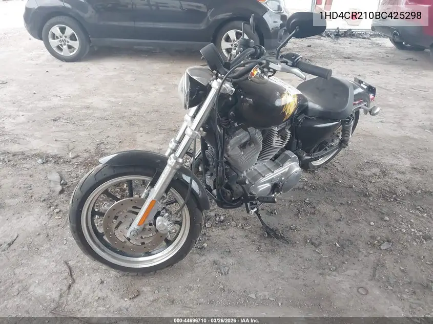 2011 Harley-Davidson Xl883 L VIN: 1HD4CR210BC425298 Lot: 44696710