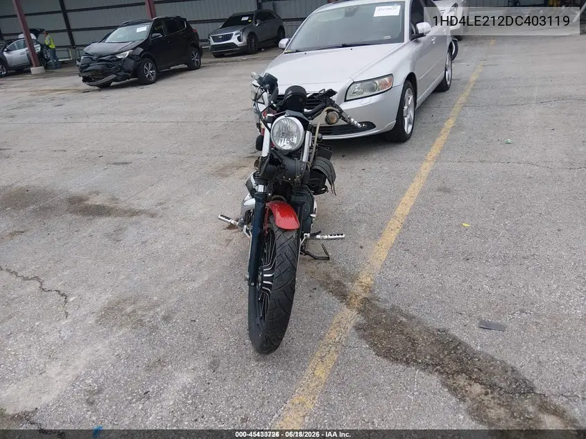 2013 Harley-Davidson Xl883 Iron 883 VIN: 1HD4LE212DC403119 Lot: 45433726