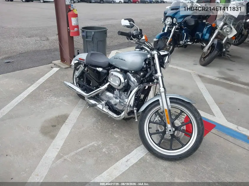 2014 Harley-Davidson Xl883 Superlow VIN: 1HD4CR214EC411831 Lot: 45421729
