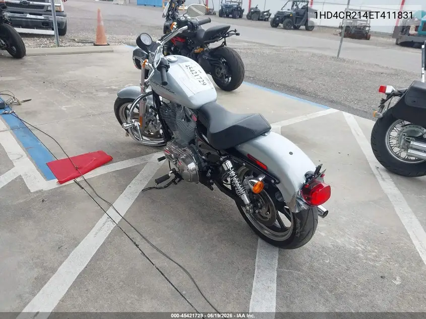 2014 Harley-Davidson Xl883 Superlow VIN: 1HD4CR214EC411831 Lot: 45421729