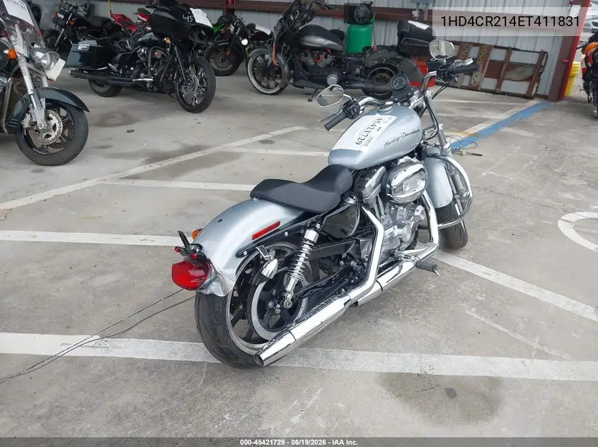 2014 Harley-Davidson Xl883 Superlow VIN: 1HD4CR214EC411831 Lot: 45421729