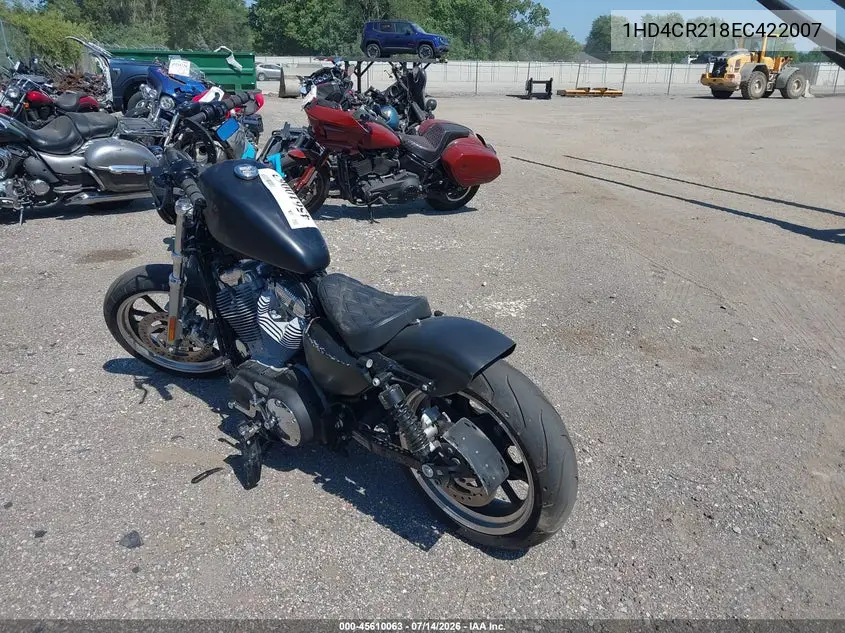 2014 Harley-Davidson Xl883 Superlow VIN: 1HD4CR218EC422007 Lot: 45610063