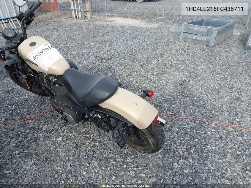 2015 Harley-Davidson Xl883 Iron 883 VIN: 1HD4LE216FC436711 Lot: 45397618