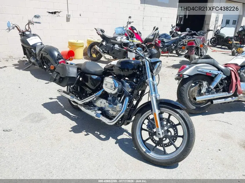 2015 Harley-Davidson Xl883 Superlow VIN: 1HD4CR21XFC438226 Lot: 45652209