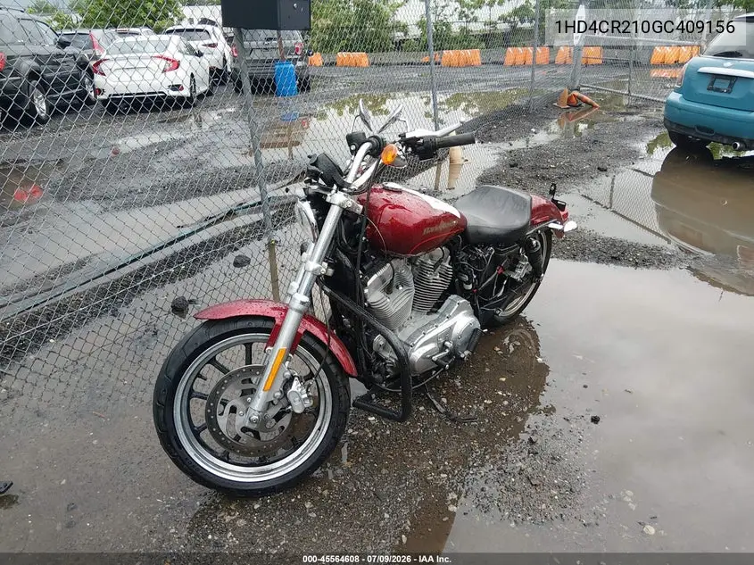 2016 Harley-Davidson Xl883 Superlow VIN: 1HD4CR210GC409156 Lot: 45564608