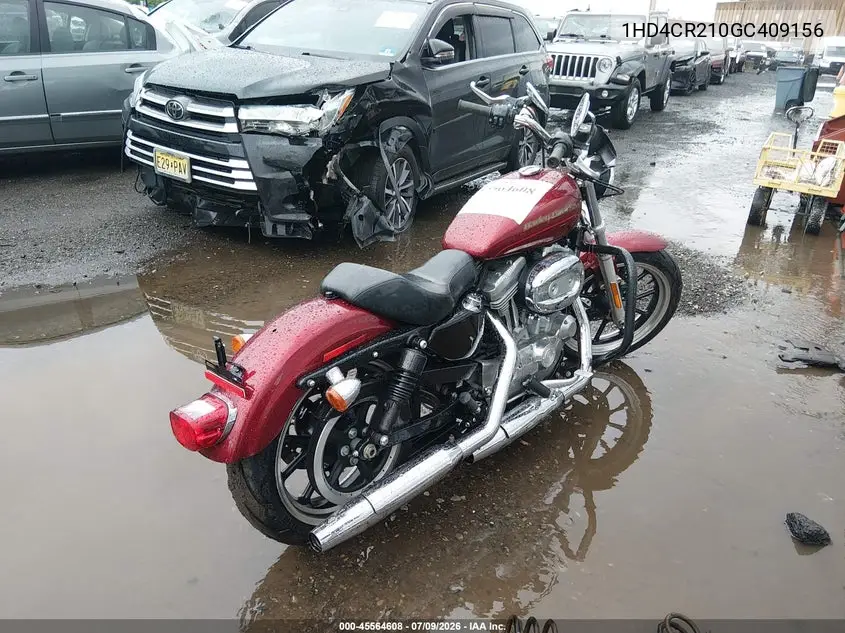 2016 Harley-Davidson Xl883 Superlow VIN: 1HD4CR210GC409156 Lot: 45564608