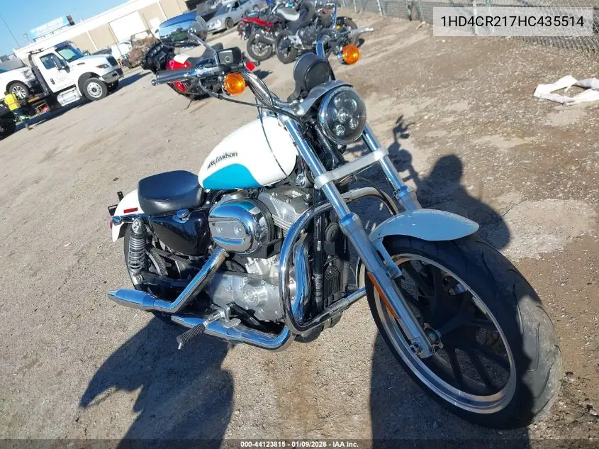 2017 Harley-Davidson Xl883 Superlow VIN: 1HD4CR217HC435514 Lot: 44123815