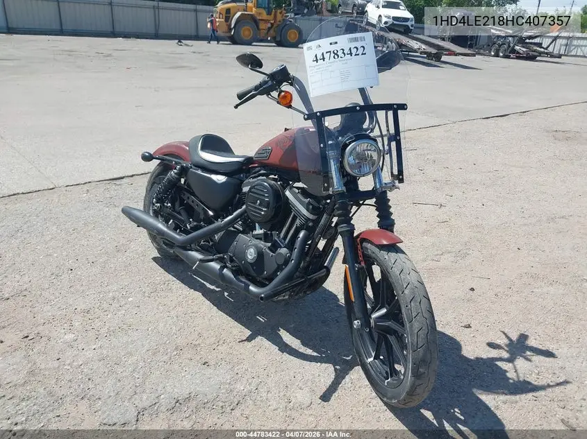 2017 Harley-Davidson Xl883 Iron 883 VIN: 1HD4LE218HC407357 Lot: 44783422