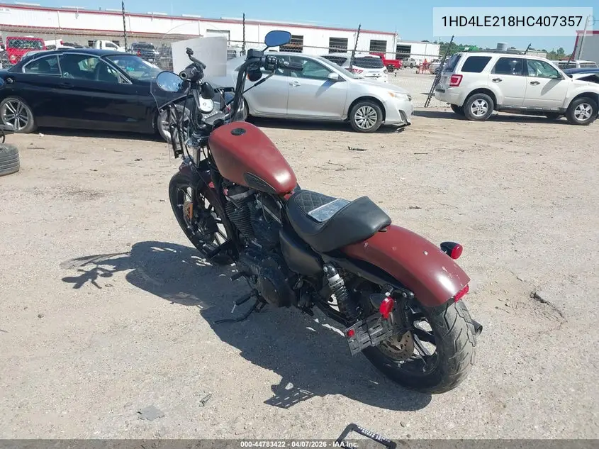 2017 Harley-Davidson Xl883 Iron 883 VIN: 1HD4LE218HC407357 Lot: 44783422