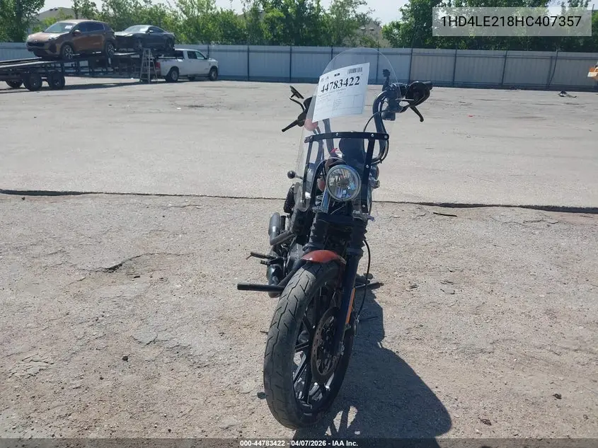 2017 Harley-Davidson Xl883 Iron 883 VIN: 1HD4LE218HC407357 Lot: 44783422