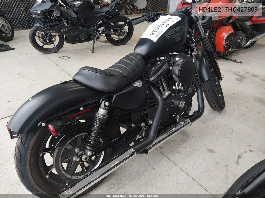 2017 Harley-Davidson Xl883 Iron 883 VIN: 1HD4LE217HC427809 Lot: 45445628