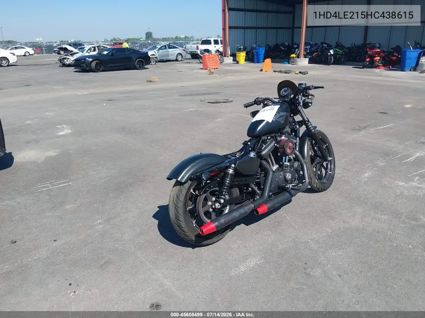 2017 Harley-Davidson Xl883 Iron 883 VIN: 1HD4LE215HC438615 Lot: 45608499