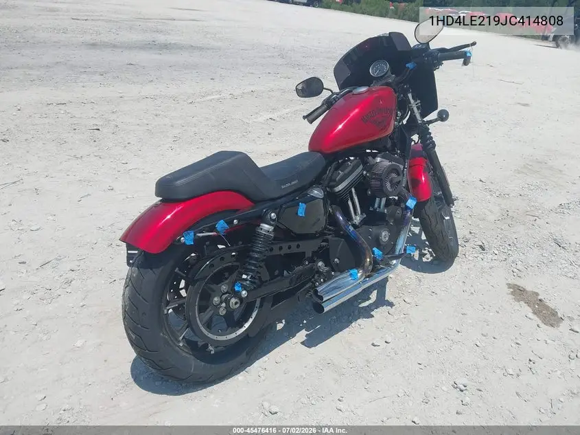 2018 Harley-Davidson Xl883 Iron 883 VIN: 1HD4LE219JC414808 Lot: 45476416
