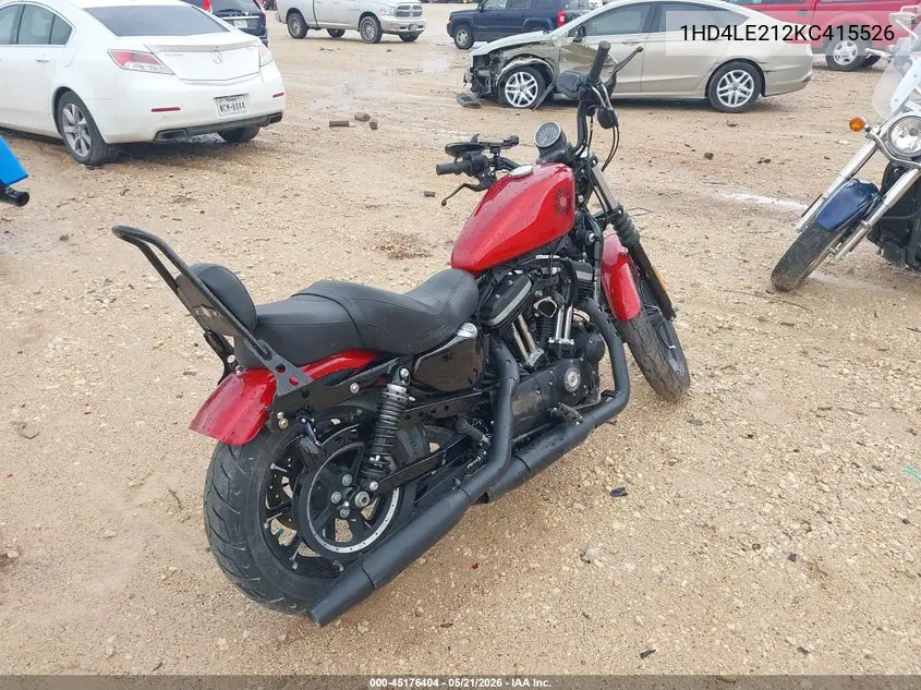 2019 Harley-Davidson Xl883 N VIN: 1HD4LE212KC415526 Lot: 45176404