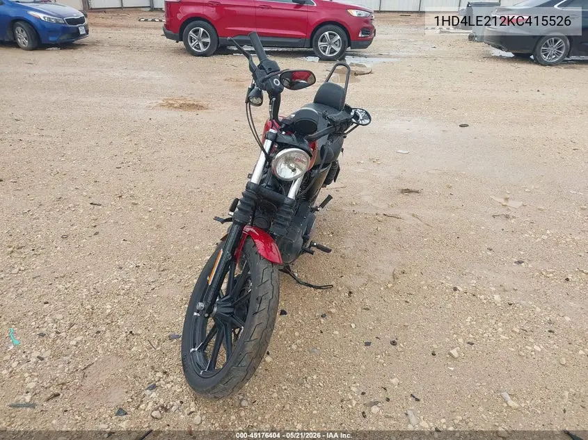 2019 Harley-Davidson Xl883 N VIN: 1HD4LE212KC415526 Lot: 45176404