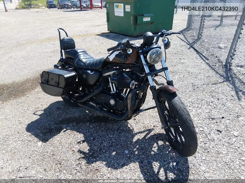 2019 Harley-Davidson Xl883 N VIN: 1HD4LE210KC432390 Lot: 45353882