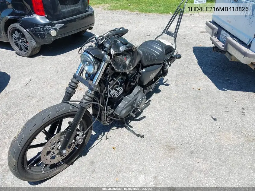 2021 Harley-Davidson Xl883 N VIN: 1HD4LE216MB418826 Lot: 45292833
