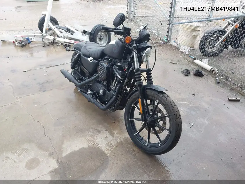 2021 Harley-Davidson Xl883 N VIN: 1HD4LE217MB419841 Lot: 45561195