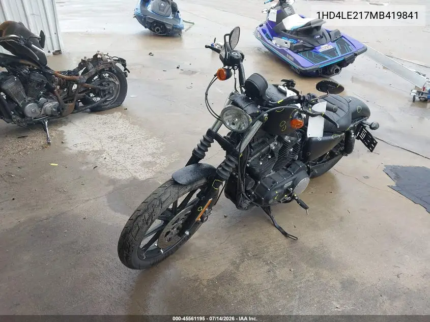 2021 Harley-Davidson Xl883 N VIN: 1HD4LE217MB419841 Lot: 45561195