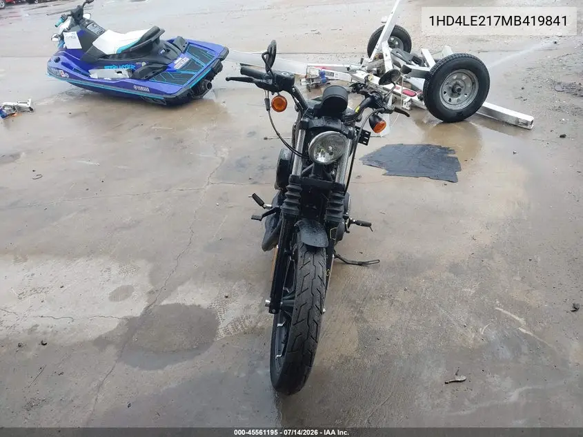 2021 Harley-Davidson Xl883 N VIN: 1HD4LE217MB419841 Lot: 45561195