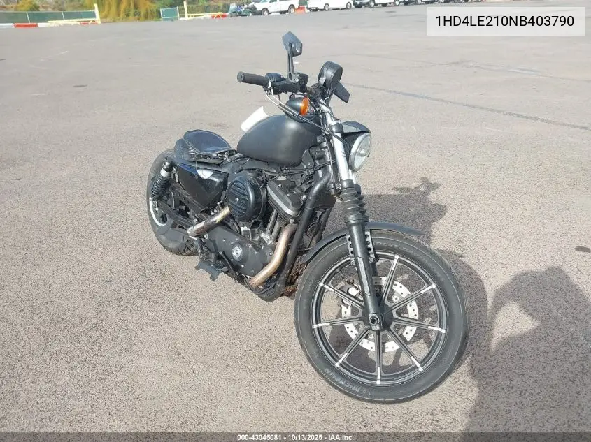 2022 Harley-Davidson Xl883 N VIN: 1HD4LE210NB403790 Lot: 43045081