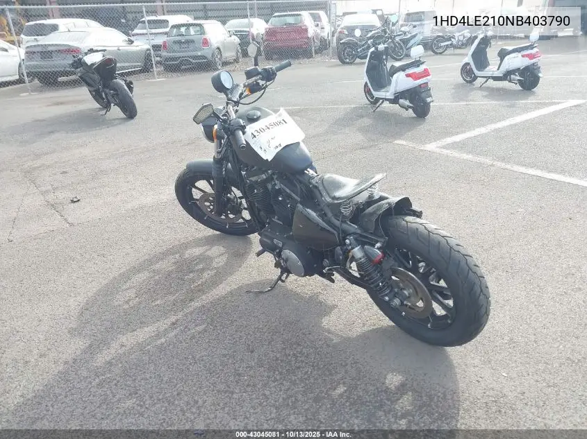 2022 Harley-Davidson Xl883 N VIN: 1HD4LE210NB403790 Lot: 43045081