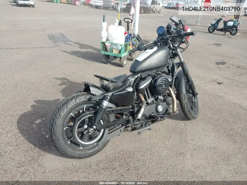 2022 Harley-Davidson Xl883 N VIN: 1HD4LE210NB403790 Lot: 43045081