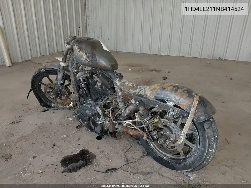 2022 Harley-Davidson Xl883 N VIN: 1HD4LE211NB414524 Lot: 44512025