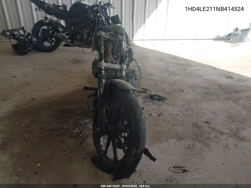 2022 Harley-Davidson Xl883 N VIN: 1HD4LE211NB414524 Lot: 44512025