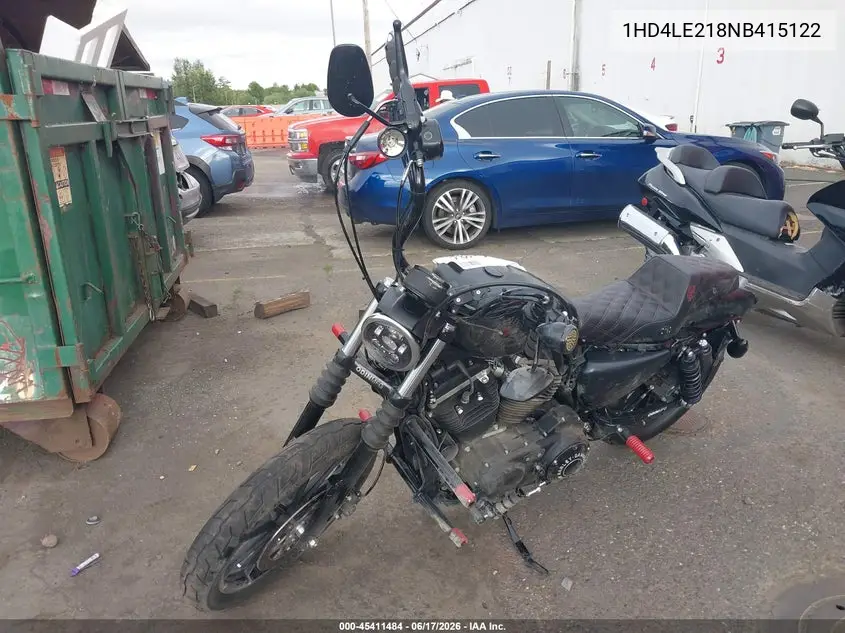 2022 Harley-Davidson Xl883 N VIN: 1HD4LE218NB415122 Lot: 45411484