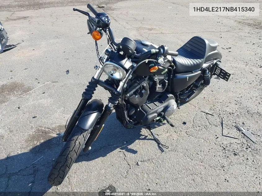 2022 Harley-Davidson Xl883 N VIN: 1HD4LE217NB415340 Lot: 45514341