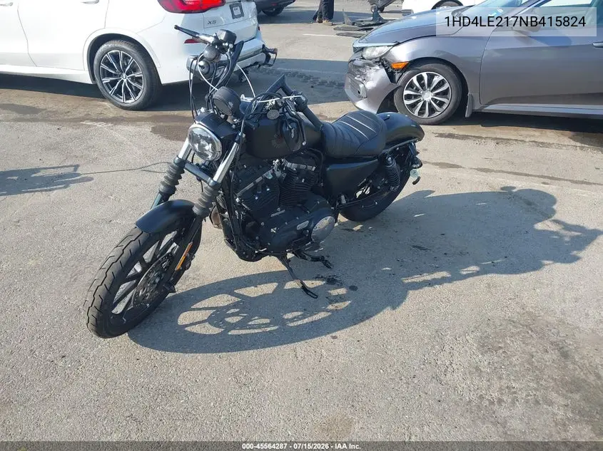2022 Harley-Davidson Xl883 N VIN: 1HD4LE217NB415824 Lot: 45564287