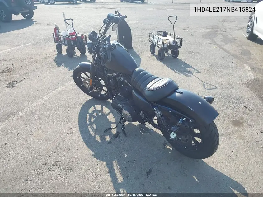 2022 Harley-Davidson Xl883 N VIN: 1HD4LE217NB415824 Lot: 45564287