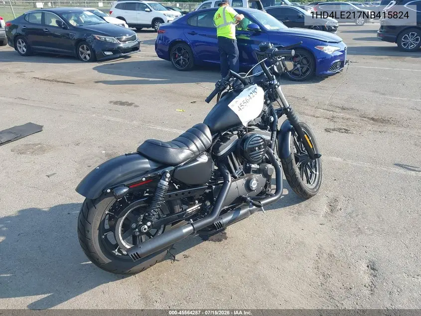 2022 Harley-Davidson Xl883 N VIN: 1HD4LE217NB415824 Lot: 45564287