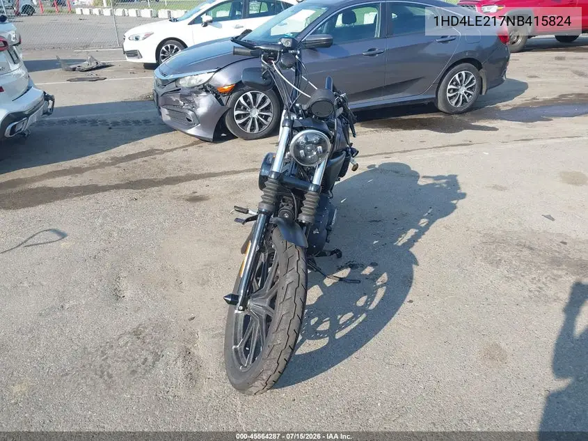 2022 Harley-Davidson Xl883 N VIN: 1HD4LE217NB415824 Lot: 45564287