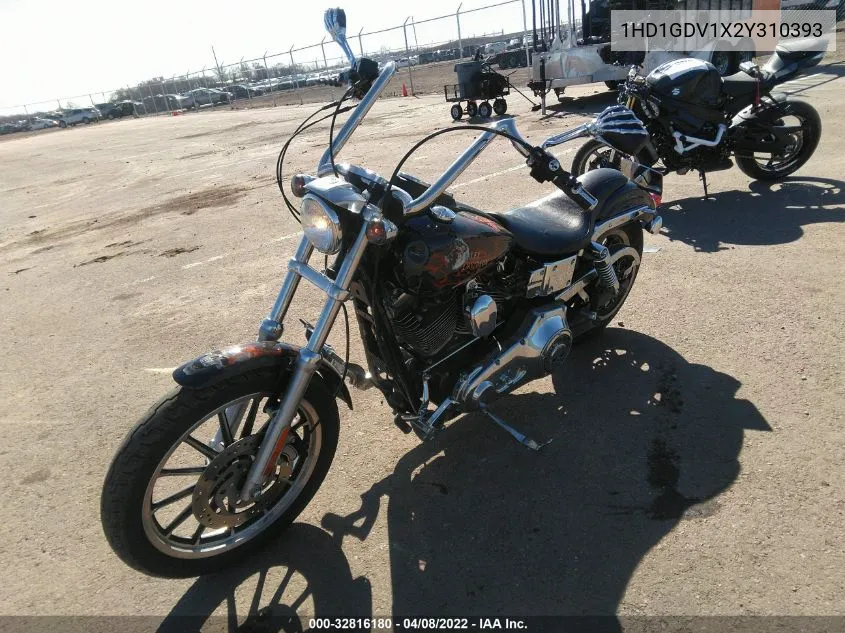 2002 Harley-Davidson Fxdl VIN: 1HD1GDV1X2Y310393 Lot: 32816180