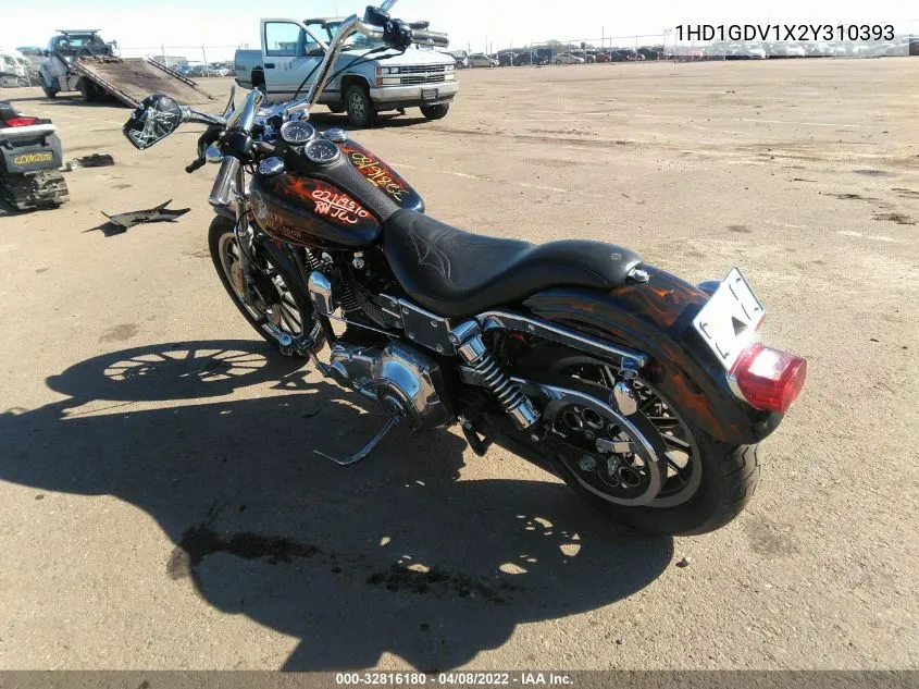 2002 Harley-Davidson Fxdl VIN: 1HD1GDV1X2Y310393 Lot: 32816180