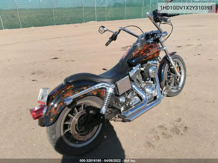 2002 Harley-Davidson Fxdl VIN: 1HD1GDV1X2Y310393 Lot: 32816180