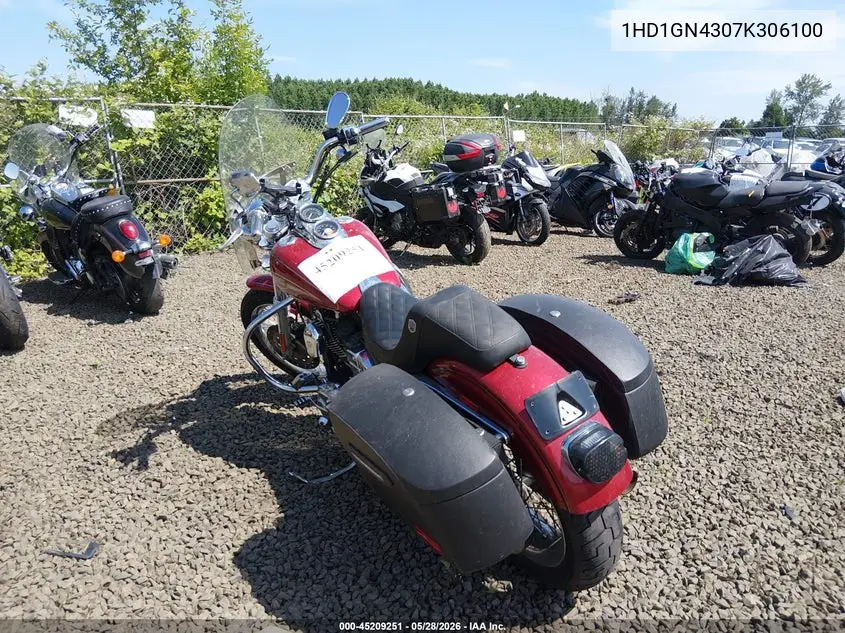 2007 Harley-Davidson Fxdl VIN: 1HD1GN4307K306100 Lot: 45209251