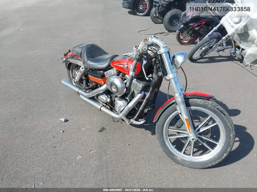 2008 Harley-Davidson Fxdl VIN: 1HD1GN4178K333858 Lot: 44920987