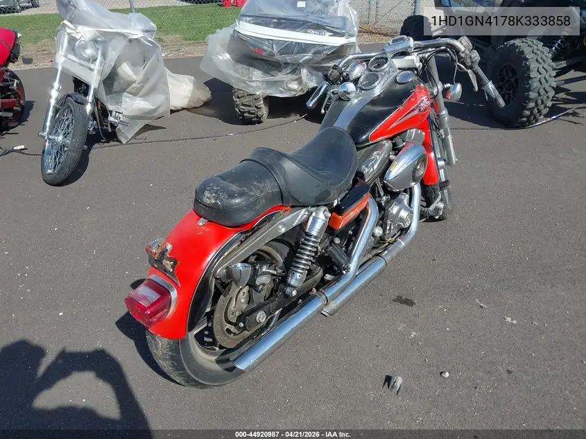 2008 Harley-Davidson Fxdl VIN: 1HD1GN4178K333858 Lot: 44920987