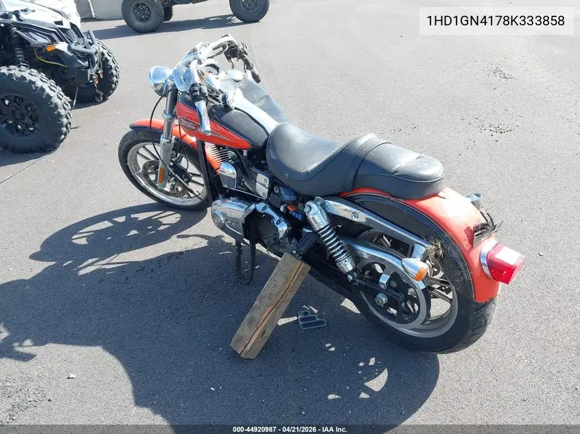 2008 Harley-Davidson Fxdl VIN: 1HD1GN4178K333858 Lot: 44920987